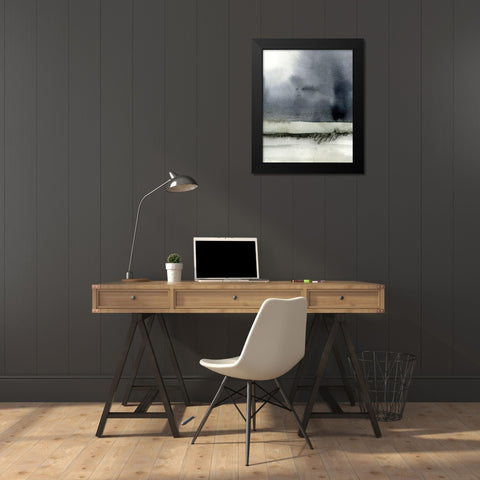 Dusk Horizon II Black Modern Wood Framed Art Print by Caroline, Emma