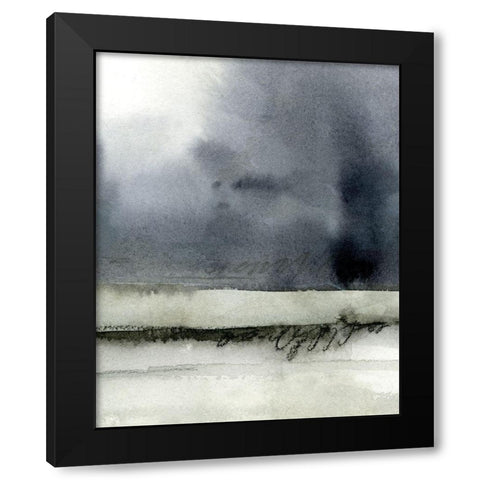Dusk Horizon II Black Modern Wood Framed Art Print by Caroline, Emma