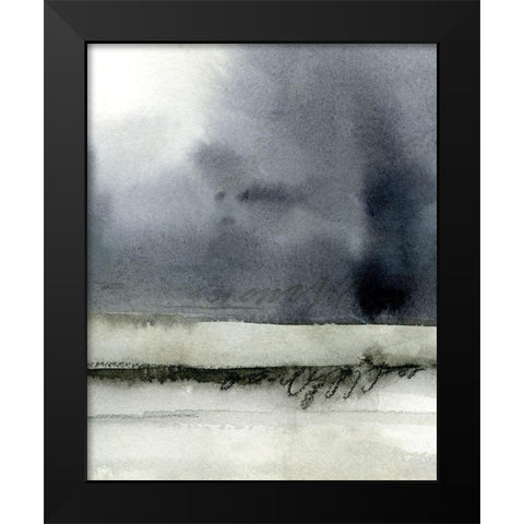 Dusk Horizon II Black Modern Wood Framed Art Print by Caroline, Emma