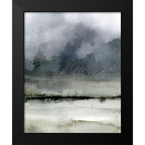 Dusk Horizon III Black Modern Wood Framed Art Print by Caroline, Emma