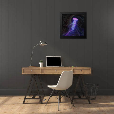 Peri Gelatinous III Black Modern Wood Framed Art Print by Hunziker, Steve