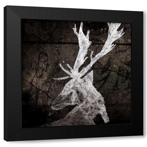Wild One I Black Modern Wood Framed Art Print with Double Matting by Smith, Karen