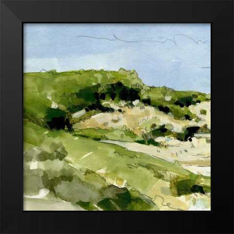 Coastal Sketch III Black Modern Wood Framed Art Print by Caroline, Emma