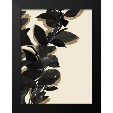 Ebony Branch I Black Modern Wood Framed Art Print by Warren, Annie