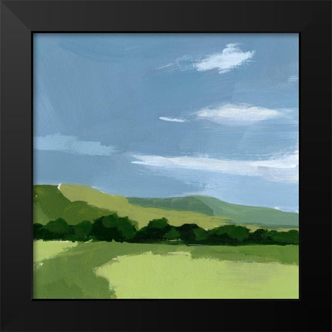 Lush Terrain I Black Modern Wood Framed Art Print by Barnes, Victoria