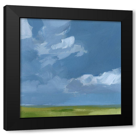 Lush Terrain III Black Modern Wood Framed Art Print with Double Matting by Barnes, Victoria