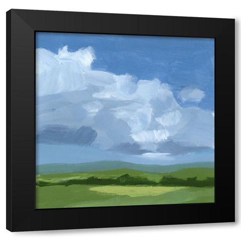 Lush Terrain V Black Modern Wood Framed Art Print with Double Matting by Barnes, Victoria