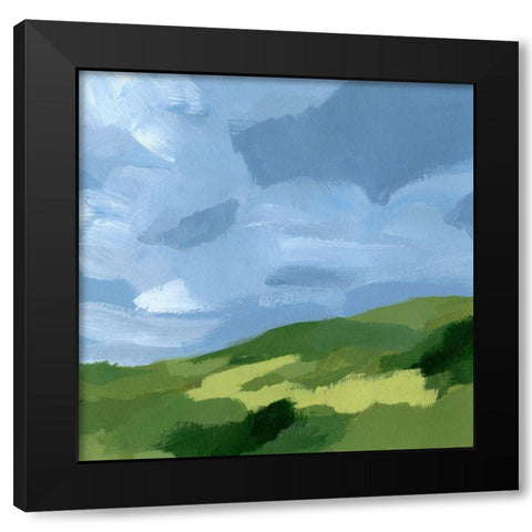 Lush Terrain VIII Black Modern Wood Framed Art Print with Double Matting by Barnes, Victoria