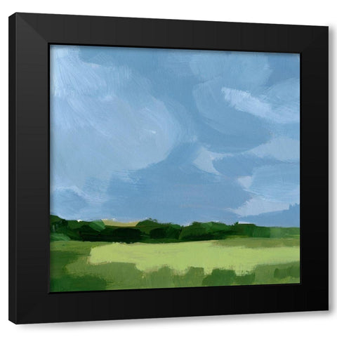 Lush Terrain IX Black Modern Wood Framed Art Print with Double Matting by Barnes, Victoria