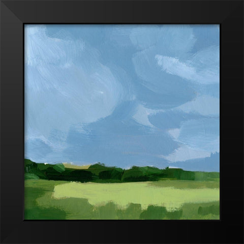 Lush Terrain IX Black Modern Wood Framed Art Print by Barnes, Victoria