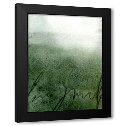 Deep Sea Scribble I Black Modern Wood Framed Art Print by Caroline, Emma
