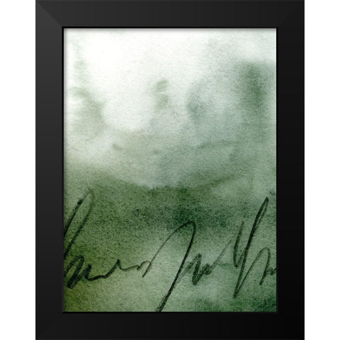 Deep Sea Scribble II Black Modern Wood Framed Art Print by Caroline, Emma