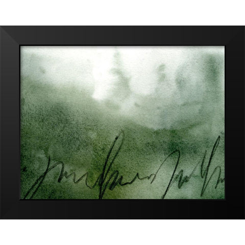 Deep Sea Scribble III Black Modern Wood Framed Art Print by Caroline, Emma