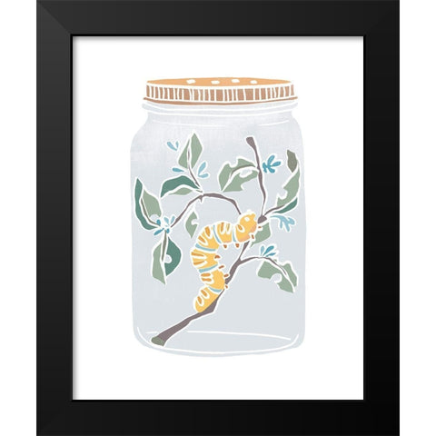 Nature Jar IV Black Modern Wood Framed Art Print by Vess, June Erica
