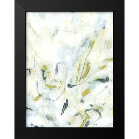 Ice Scribe II Black Modern Wood Framed Art Print by Vess, June Erica