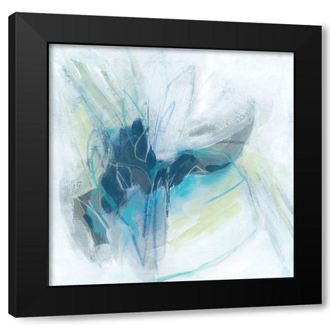Blue Chasm I Black Modern Wood Framed Art Print with Double Matting by Vess, June Erica