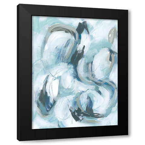 Fluid Receptor II Black Modern Wood Framed Art Print with Double Matting by Vess, June Erica