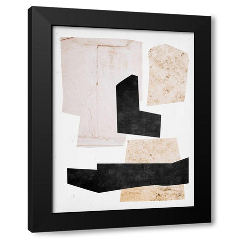 Natural Stone Collections I Black Modern Wood Framed Art Print with Double Matting by Wang, Melissa