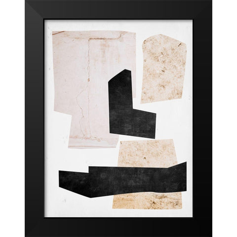 Natural Stone Collections I Black Modern Wood Framed Art Print by Wang, Melissa