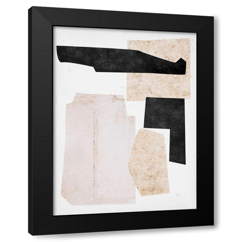 Natural Stone Collections II Black Modern Wood Framed Art Print with Double Matting by Wang, Melissa