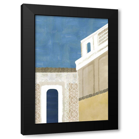 Azul Luz II Black Modern Wood Framed Art Print by Kouta, Flora