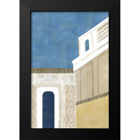 Azul Luz II Black Modern Wood Framed Art Print by Kouta, Flora