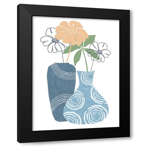 Setting the Table II Black Modern Wood Framed Art Print with Double Matting by Holman, Nicholas