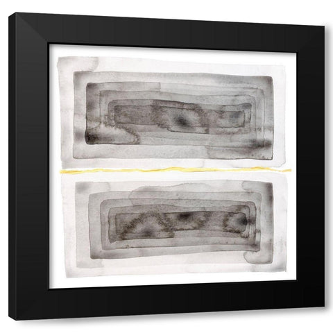 Ultimate Grey Cuts I Black Modern Wood Framed Art Print by Sparler, Erin