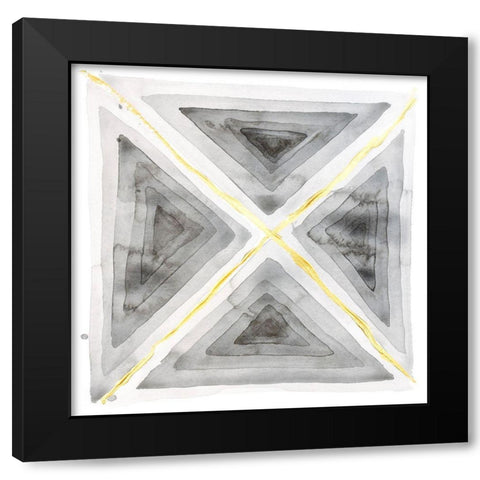 Ultimate Grey Cuts III Black Modern Wood Framed Art Print with Double Matting by Sparler, Erin