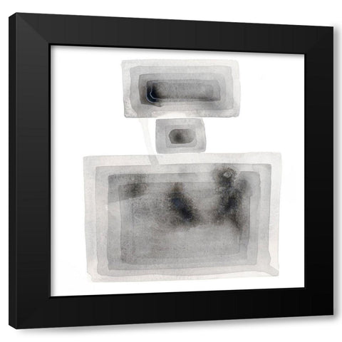 Balanced Squares I Black Modern Wood Framed Art Print with Double Matting by Sparler, Erin