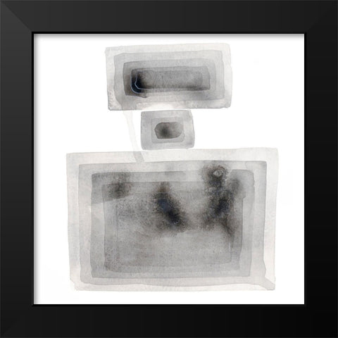 Balanced Squares I Black Modern Wood Framed Art Print by Sparler, Erin