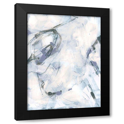 Lavender Frost I Black Modern Wood Framed Art Print by Vess, June Erica