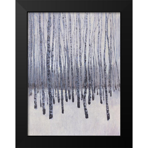 Bare Trees in Winter II Black Modern Wood Framed Art Print by OToole, Tim
