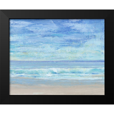 Rolling Surf I Black Modern Wood Framed Art Print by OToole, Tim