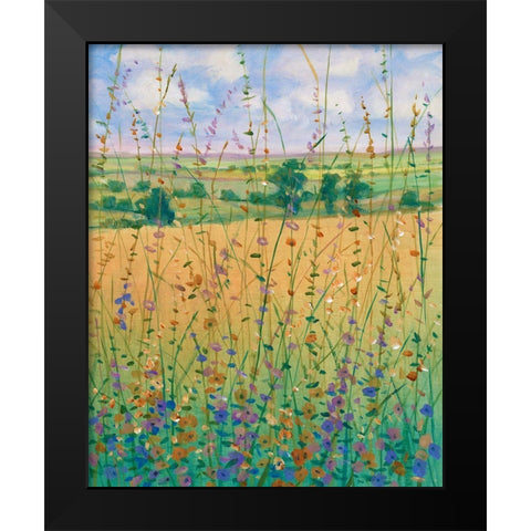 Wildflower Path II Black Modern Wood Framed Art Print by OToole, Tim