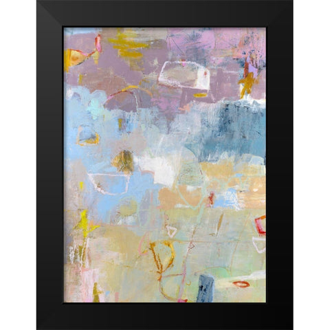 Whilst I Black Modern Wood Framed Art Print by Jachimiec, Sue