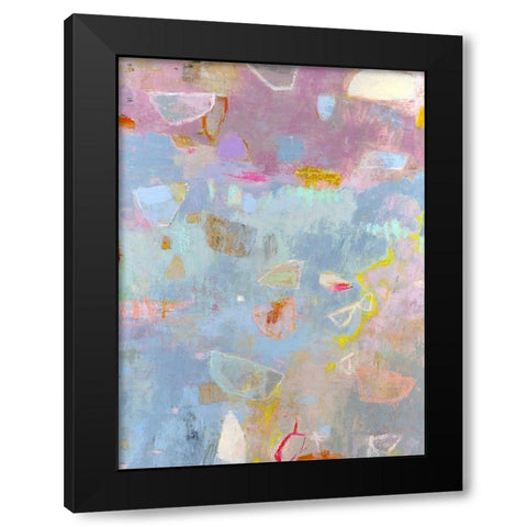 Whilst II Black Modern Wood Framed Art Print with Double Matting by Jachimiec, Sue