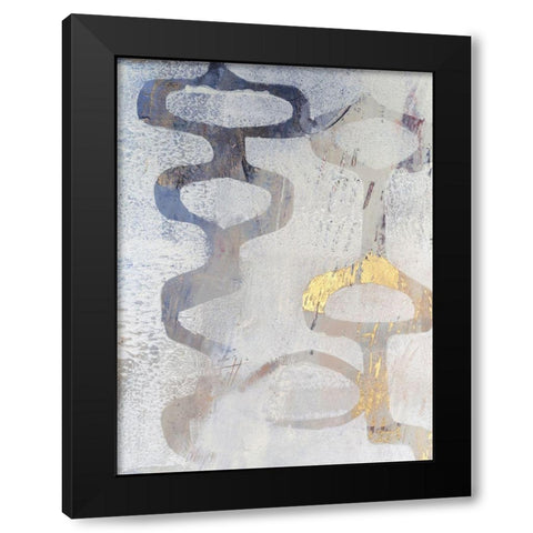 Linx I Black Modern Wood Framed Art Print by Jachimiec, Sue