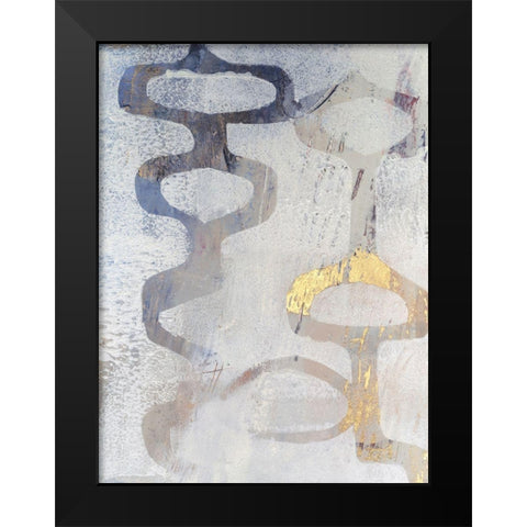 Linx I Black Modern Wood Framed Art Print by Jachimiec, Sue