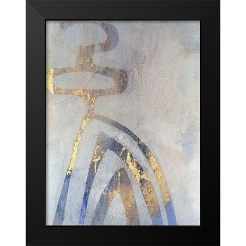Linx III Black Modern Wood Framed Art Print by Jachimiec, Sue