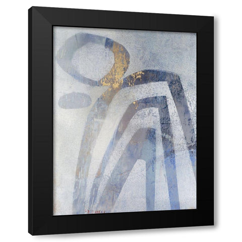 Linx IV Black Modern Wood Framed Art Print with Double Matting by Jachimiec, Sue