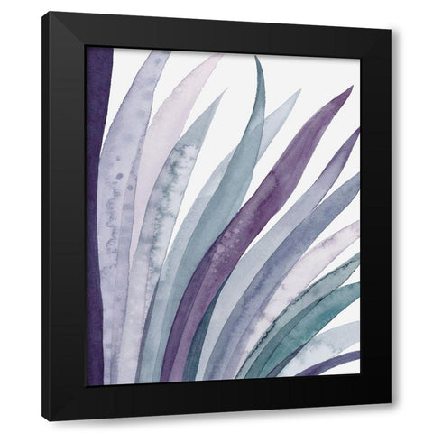 Amethyst Scales Triptych III Black Modern Wood Framed Art Print by Popp, Grace