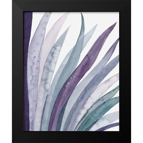 Amethyst Scales Triptych III Black Modern Wood Framed Art Print by Popp, Grace
