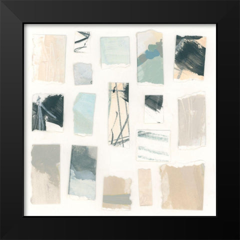 Paper Palette II Black Modern Wood Framed Art Print by Vess, June Erica