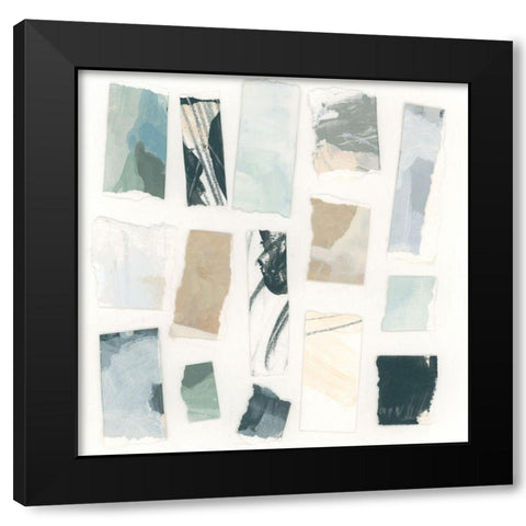 Paper Palette IV Black Modern Wood Framed Art Print with Double Matting by Vess, June Erica