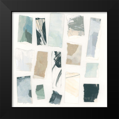 Paper Palette IV Black Modern Wood Framed Art Print by Vess, June Erica