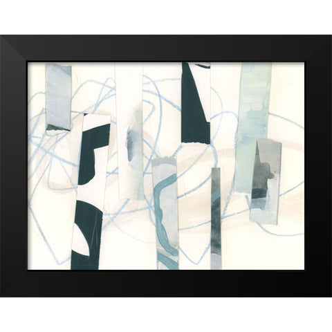 Ice Twine I Black Modern Wood Framed Art Print by Vess, June Erica