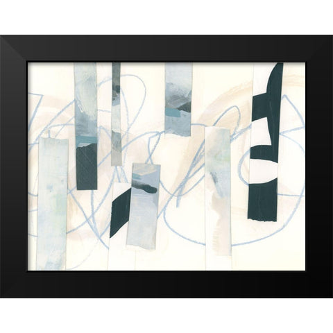 Ice Twine II Black Modern Wood Framed Art Print by Vess, June Erica