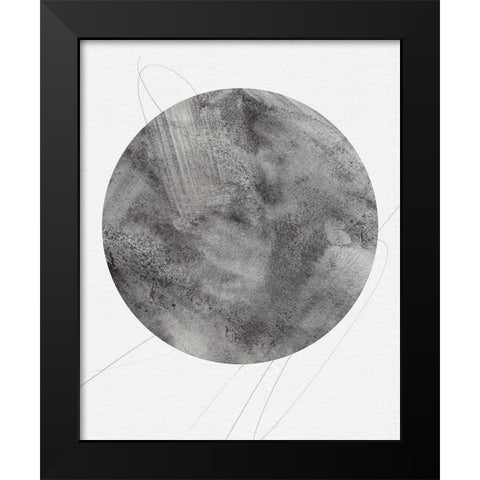 Graphite Moon II Black Modern Wood Framed Art Print by Green, Jacob