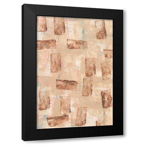 Hiding Hues I Black Modern Wood Framed Art Print with Double Matting by Moore, Regina